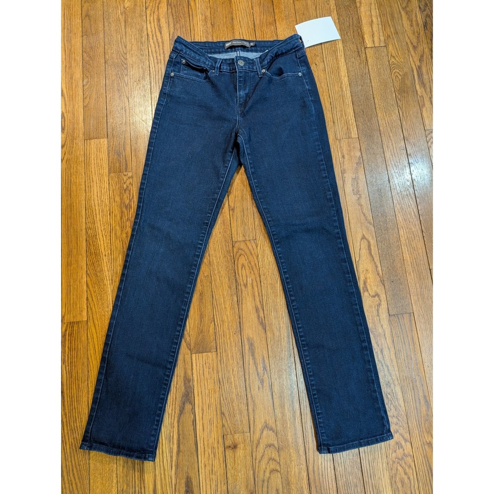 Levis Red Tab Demi Curve Classic Rise Slim Leg Dark Wash Stretch Jeans Size 28‎